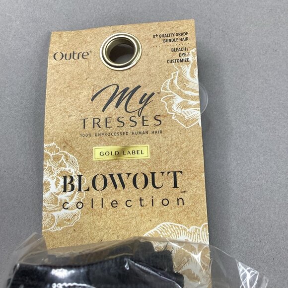 Blowout Relaxed 22” Natural Brown 100% Unprocessed Human Hair Extensions - Picture 5 of 5